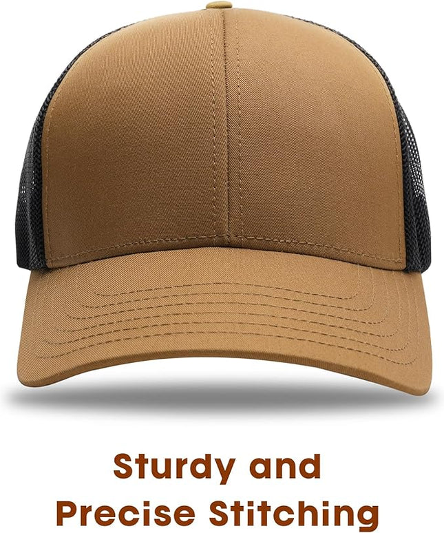 FURTALK Mens Trucker Hat Structured Mesh Baseball Cap Adjustable Classic Mens Hat