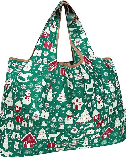 allydrew Large Foldable Tote Nylon Reusable Grocery Bags