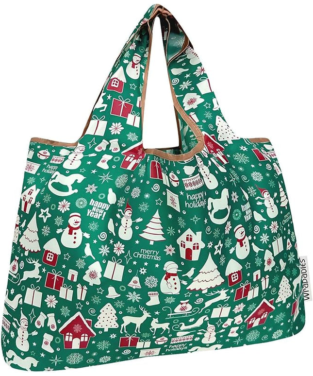 allydrew Large Foldable Tote Nylon Reusable Grocery Bags