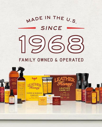 Leather Honey Leather Cleaner: Non-Toxic Leather Care Made in the USA Since 1968. Deep Cleans Leather, Faux & Vinyl - Couches, Car Seats, Purses, Tack, Shoes & Bags. Safe Any Colors & White Leather