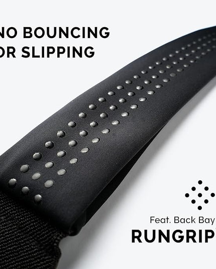 Back Bay Slim Running Belt for Women & Men [Fits ALL Phones], Runners Fanny Pack for Men, Money Belt, Running Gear Gift, Waist Bag Workout Gear, iPhone Runner's Phone Holder Waist Pack