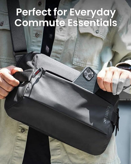tomtoc Compact EDC Sling Bag 3L-10L, Minimalist Crossbody Bag Chest Shoulder Pack for Men Women, X-pac/Recycled Polyester