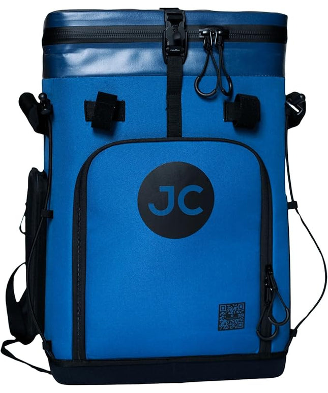 Convertible Cooler Backpack with Dry Storage by JustinCASE | Waterproof Travel Cooler Bag for Drinks, Clothes & Trips