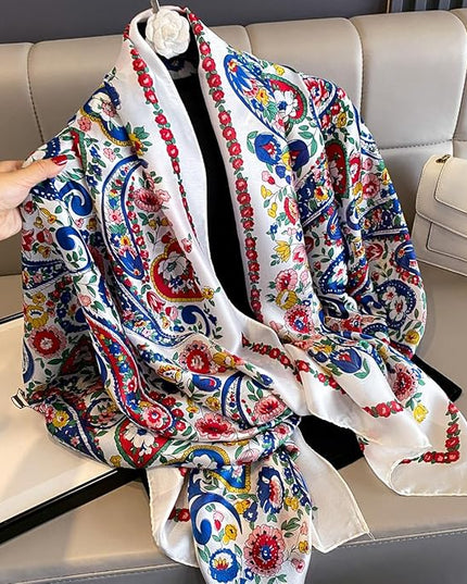 Silk Scarf Mulberry Silk Fashion Scarves Long Lightweight Shawl Wrap …
