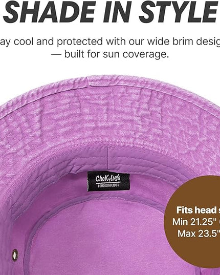 Hot Summer Bucket Hat - Trendy Cotton Sun Hat for Beach, Golf, Fishing - Fun Outdoor Vacation Boonie for Men and Women