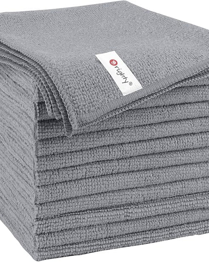 Orighty Microfiber Cleaning Cloth, 12 Pack Microfiber Towels for Cars, Highly Absorbent Car Cleaning Supplies, Lint Free Cloths Clean Rags for Car Care, House, Kitchen, 12x12 inch, Grey