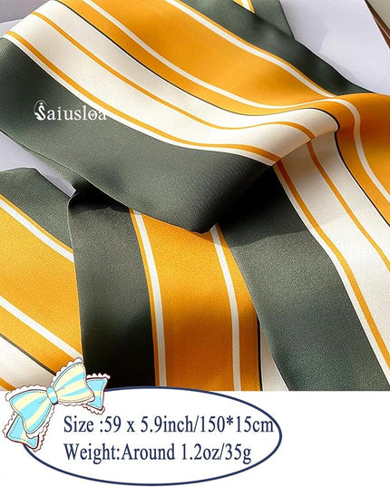 Purse Scarf For Handbags Head Scarves For Women's Hair Bags Scarfs Long Skinny Scarves Fashion Silky