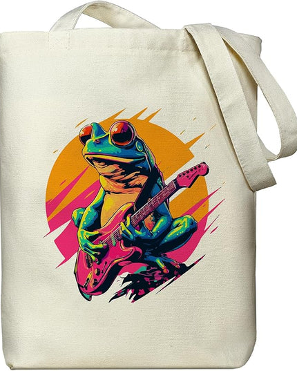 Tote Bag for Women, Reusable Zippered Canvas Bag with Handles Pocket Thick Canvas, for Grocery Shopping Beach Gift