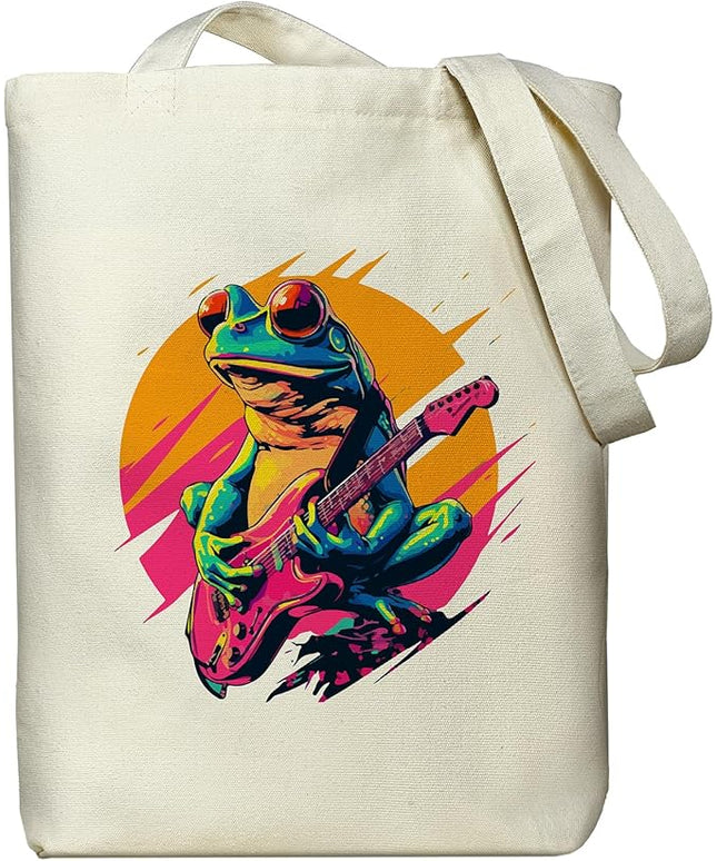 Tote Bag for Women, Reusable Zippered Canvas Bag with Handles Pocket Thick Canvas, for Grocery Shopping Beach Gift