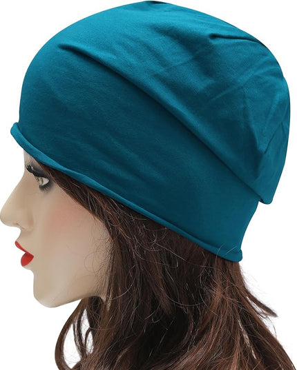 ZLYC Cotton Thin Slouchy Beanie Hat for Men Women Fashion Soft Stretch Knit Skull Cap