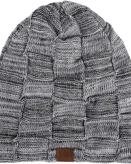 REDESS Beanie Hat for Men and Women Winter Warm Hats Knit Slouchy Thick Skull Cap