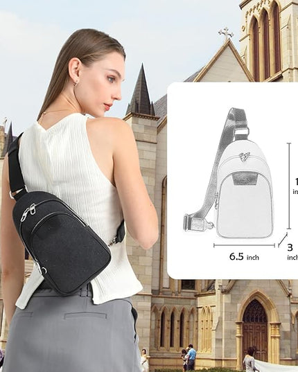Anti Theft Crossbody Bags for Women Leather Sling Bag Cross Body Travel Purse Chest Bags Fanny Pack Gift Teen Girl