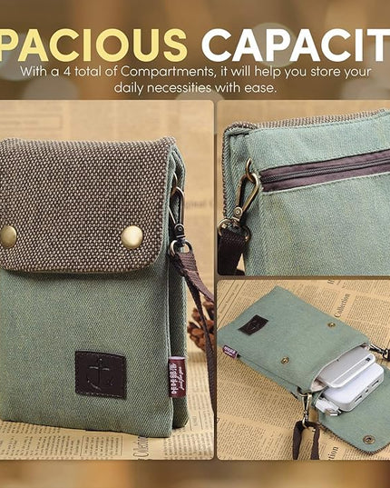 katloo Small Crossbody Cellphone Purse Bag With Shoulder Strap, Travel Pouch Women Passport Phone Holder Wristlet Wallet