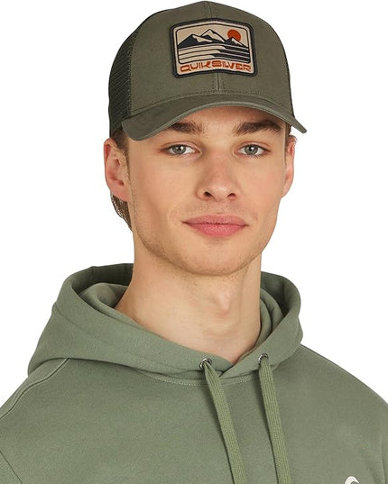 Quiksilver Men's Premium Cotton Adjustable Snap Back Logo Baseball Cap