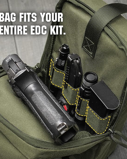 M-Tac CCW Sling Bag for Men & Women - EDC Shoulder Bag Tactical - Crossbody Concealed Carry Bag - Mens Chest Pack