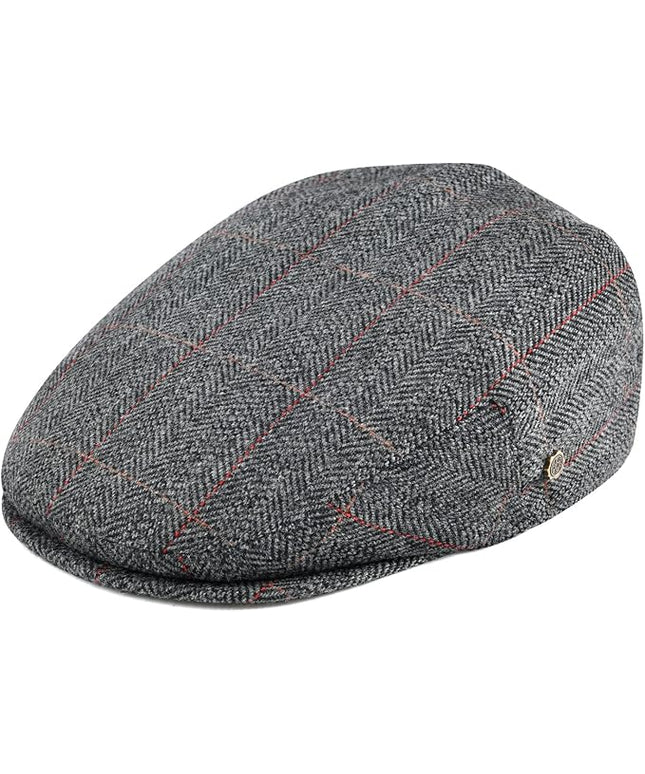 VOBOOM Men's Herringbone Flat Ivy Newsboy Hat Wool Blend Gatsby Cabbie Cap