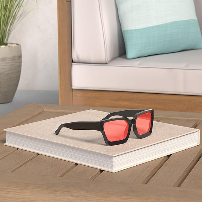 VANLINKER Thick Square Sunglasses for Men Women Retro Chunky Rectangle Shades UV400 Protection VL9731