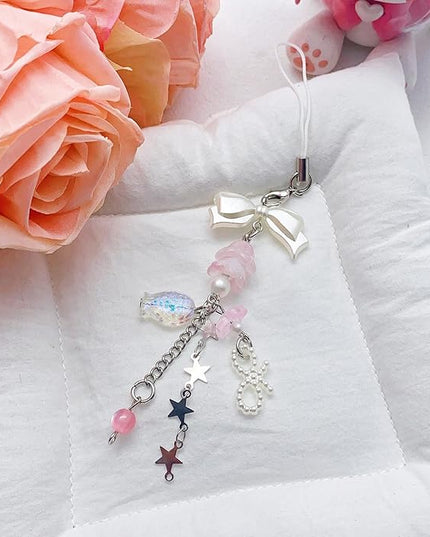 Cute Y2K Phone Charm Aesthetic Phone Charms Accessories Cute PhoneLanyard String for Bag Purse Backpack Airpods Pendants Decor