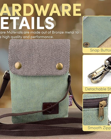 katloo Small Crossbody Cellphone Purse Bag With Shoulder Strap, Travel Pouch Women Passport Phone Holder Wristlet Wallet