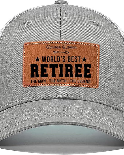 VIOZOFA Men's Hat Gifts - Men Cap Gifts for Christmas Father's Day Birthday Trucker Hat Leather Pattern Baseball Cap