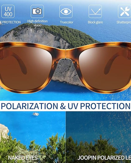 Joopin Square Sunglasses Polarized UV Protection Trendy Designer Sun Glasses Men Women