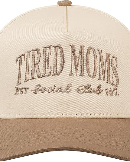 MIRMARU Two-Tone Vintage Canvas Trucker Hats for Men & Women, Adjustable Size Baseball Caps with Trendy Embroidered Design