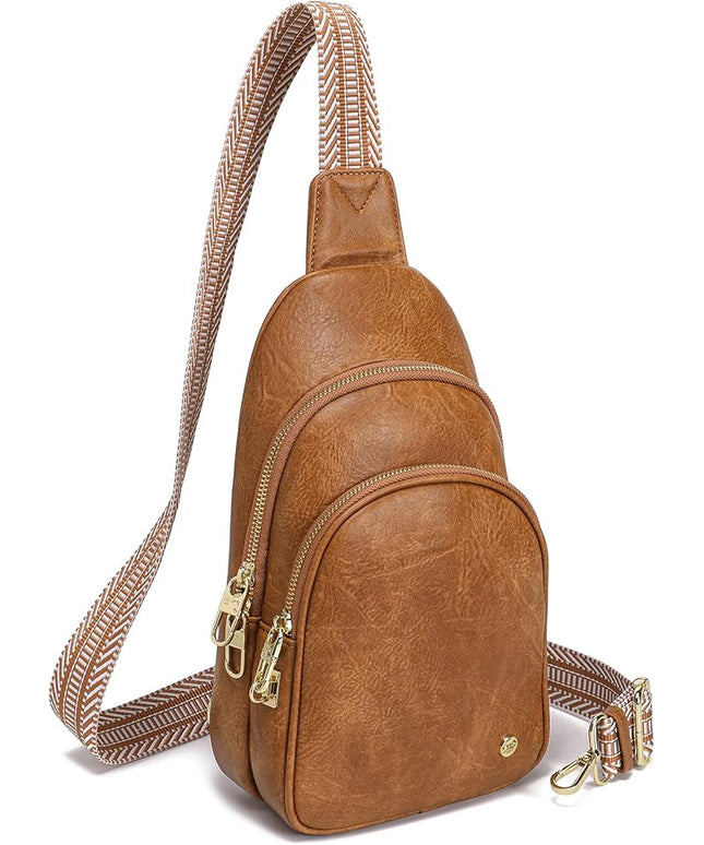 Anti Theft Crossbody Bags for Women Leather Sling Bag Cross Body Travel Purse Chest Bags Fanny Pack Gift Teen Girl