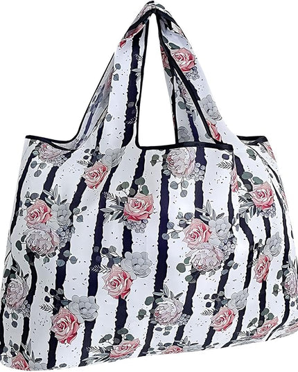 allydrew Large Foldable Tote Nylon Reusable Grocery Bags