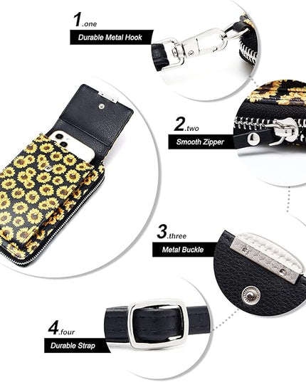 KUKOO Small Crossbody Bag Cell Phone Purse Wallet with Credit Card Slots for Women