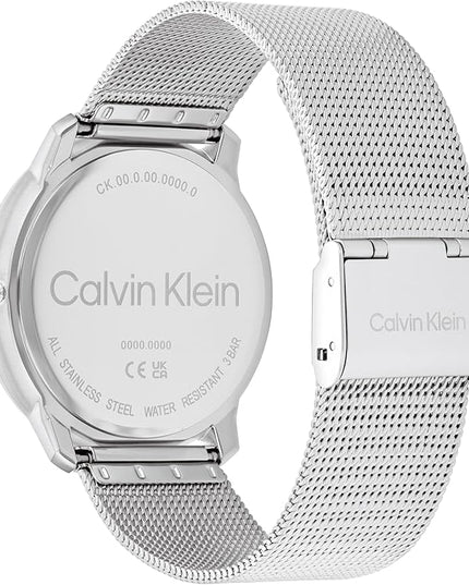 Calvin Klein Women's CK Iconic - 35mm 2H Quartz Watch - Stainless Steel Mesh Bracelet - Water Resistance 30 Meters – Premium Fashion Timepiece for Everyday Style - Gift for Her