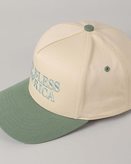 MIRMARU Two-Tone Vintage Canvas Trucker Hats for Men & Women, Adjustable Size Baseball Caps with Trendy Embroidered Design