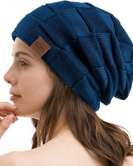 REDESS Beanie Hat for Men and Women Winter Warm Hats Knit Slouchy Thick Skull Cap