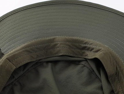 Home Prefer UPF50+ Mens Sun Hat Wide Brim Fishing Hat Womens UV Protection Cap Breathable Mesh Safari Gardening Bucket Hat