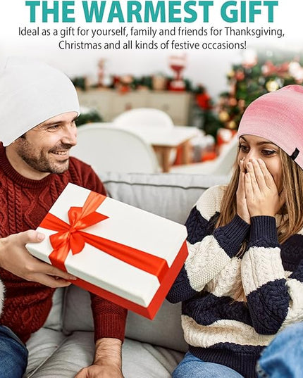Beanie for Men, Soft Cotton Beanie for Women, Warm Unisex Winter Hat, Running Skull Cap for Cold Weather Activities