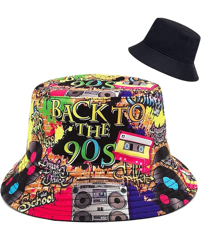 XYIYI Cute Bucket Hat Beach Fisherman Hats for Women, Reversible Double-Side-Wear