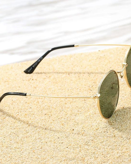 Pro Acme Small Round Metal Polarized Sunglasses for Women Retro Designer Style