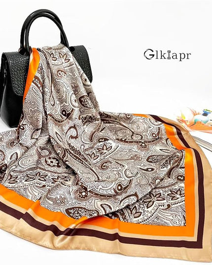 Satin Bandana Headscarf for Women Silky Hair Scarves for Fashion Lightweight