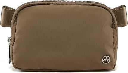 Pander Everywhere Belt Bag for Women, Fashion Waist Packs, Crossbody Bags with Adjustable Strap (Gray Brown)