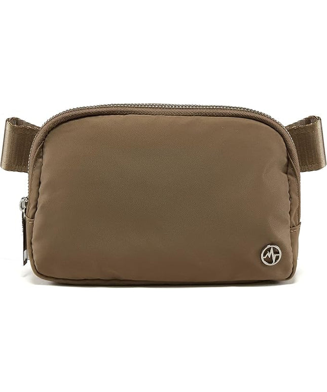 Pander Everywhere Belt Bag for Women, Fashion Waist Packs, Crossbody Bags with Adjustable Strap (Gray Brown)