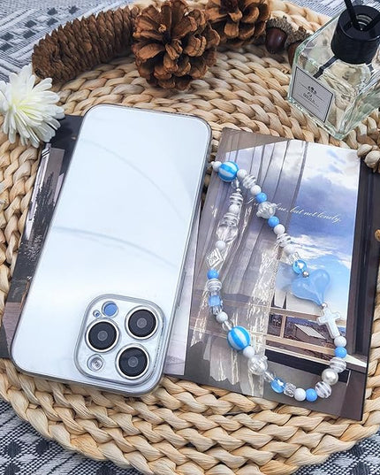 Phone Charms Cute Beaded Phone Lanyard Wrist Strap Aesthetic CellPhone Keychain Cute PhoneCharms for Women