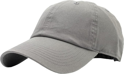 Utmost Unisex Classic Low Profile Cotton Baseball Cap Plain Blank Camoflauge Soft Unconstructed Adjustable Size Dad Hat (Grey)