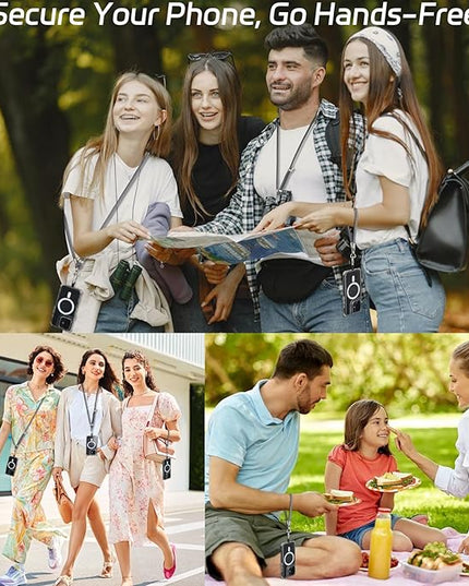 3-in-1 Adjustable Phone Lanyard Crossbody Cell Phone Neck Strap Universal Mobile Wrist Lanyard