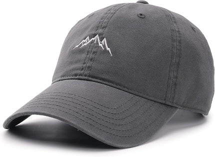 FURTALK Baseball Cap Men Mountain Embroidery Dad Hat Unstructured Soft Vintage Washed Cotton Outdoor Hats for Men