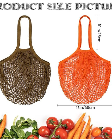 2pcs Fashion Storage Mesh Bag Reusable Fruit Mesh Bag Shopping Mesh Bag Pure Cotton Portable Mesh Bag Shopping Bag