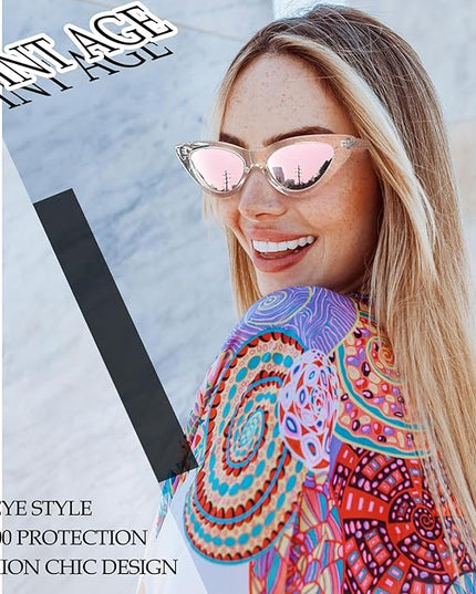 Joopin Polarized Cat Eye Sunglasses for Women Vintage Cateye Sun Glasses UV400 Protection