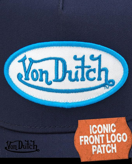 Von Dutch Unisex Trucker Hat - Curved Bill Mesh Back Retro Classic Adjustable Snapback Baseball Cap for Men and Women