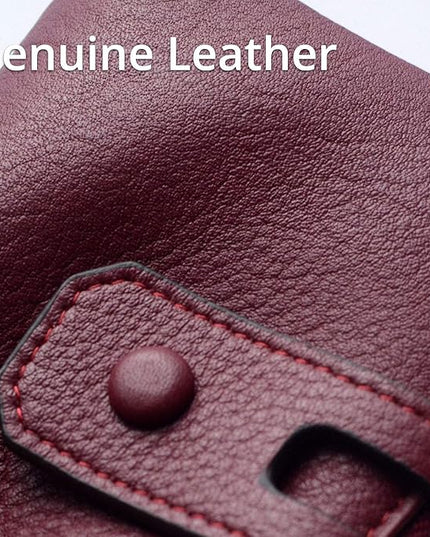 Bveyzi Small Soft Leather Wallet for Women RFID Blocking Ladies Card Holder with Double Zipper Pocket