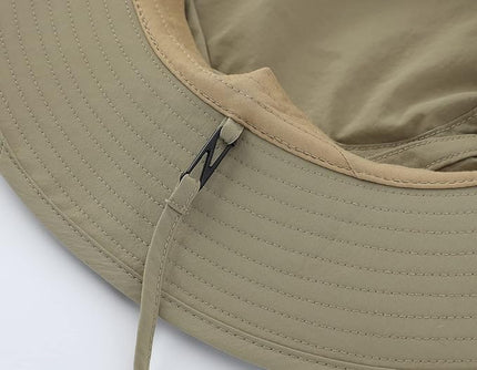 Home Prefer UPF50+ Mens Sun Hat Wide Brim Fishing Hat Womens UV Protection Cap Breathable Mesh Safari Gardening Bucket Hat