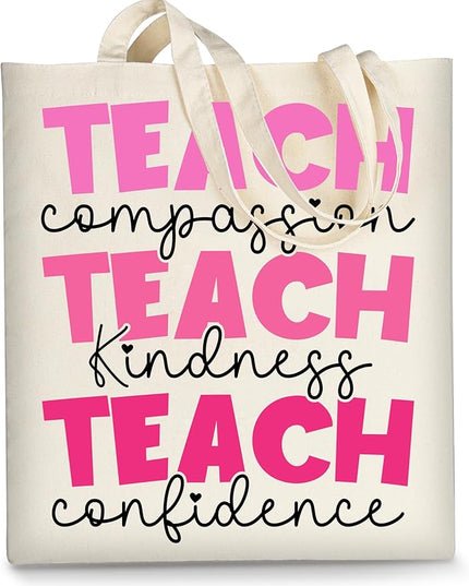 AUSVKAI Canvas Tote Bag Aesthetic for Women, Cute Cloth Cotton Bags for College Shopping Beach Grocery and Trendy Gifts