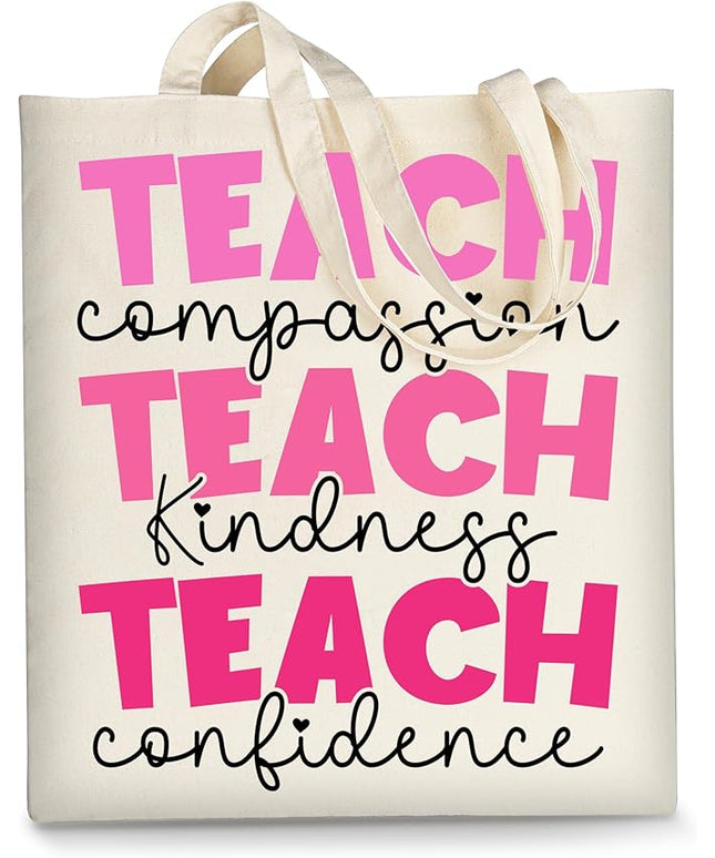 AUSVKAI Canvas Tote Bag Aesthetic for Women, Cute Cloth Cotton Bags for College Shopping Beach Grocery and Trendy Gifts